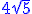 \blue 4\sqrt{5}